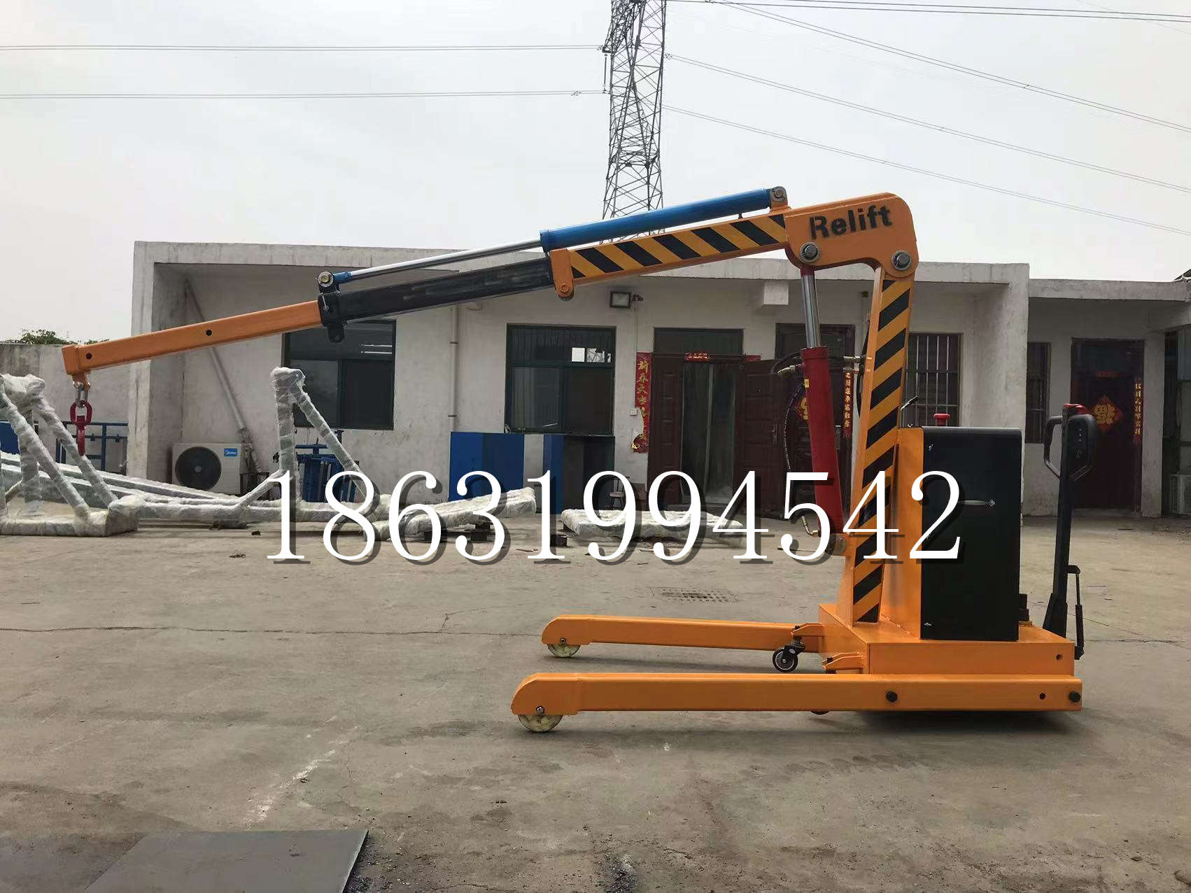 泽州县久征定做3吨三轮随车吊 农用园林绿化移树吊 平板工程用小吊机