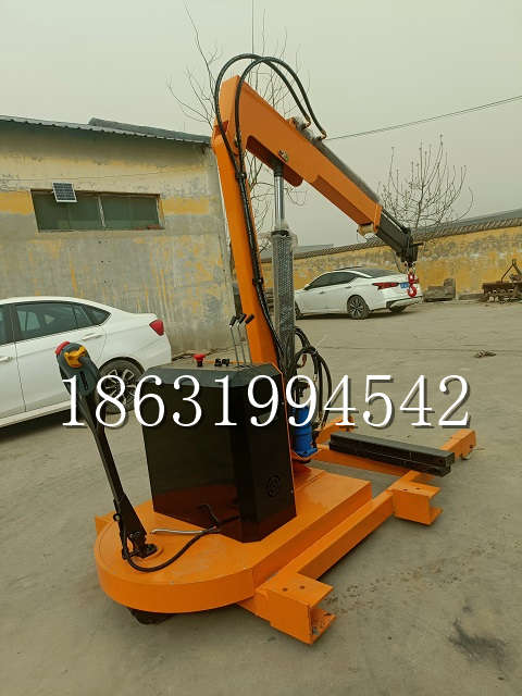 泽州县自卸车厢随车吊 自制轮式四不像起重机 四驱平板吊 5吨 贵盛